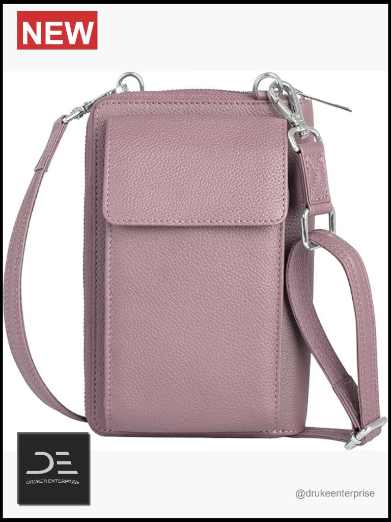 Top Grain Leather Crossbody Bag Rfid Blocking Anti Theft Strap